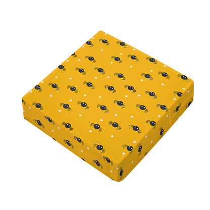Halloween Spider Pattern Print Outdoor Seat Cushion Cover