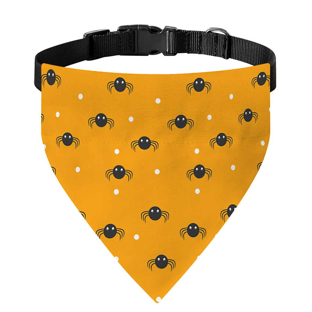 Halloween Spider Pattern Print Over The Collar Dog Bandana