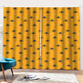 Halloween Spider Pattern Print Pencil Pleat Curtains