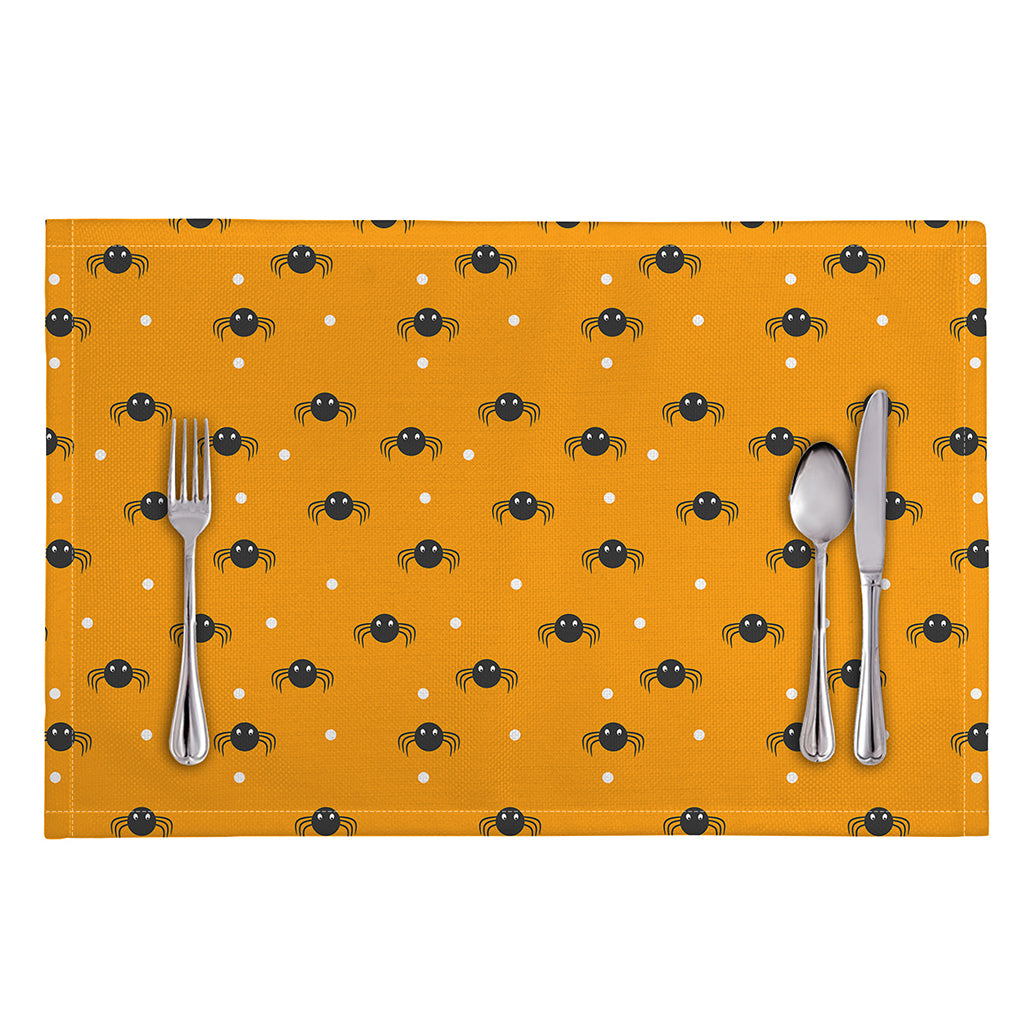 Halloween Spider Pattern Print Placemat