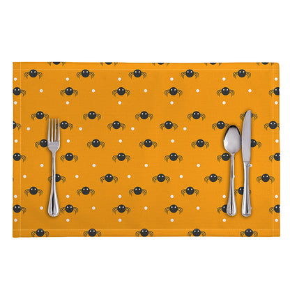 Halloween Spider Pattern Print Placemat