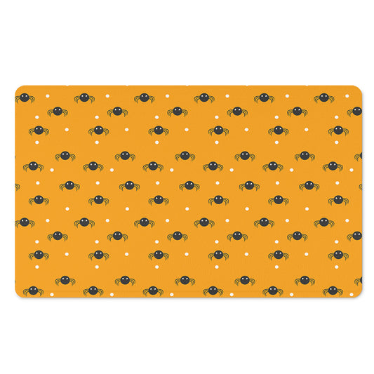 Halloween Spider Pattern Print Polyester Doormat