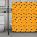 Halloween Spider Pattern Print Polyester Shower Curtain