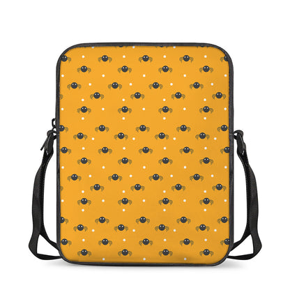 Halloween Spider Pattern Print Rectangular Crossbody Bag