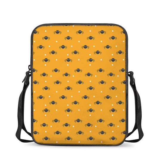 Halloween Spider Pattern Print Rectangular Crossbody Bag