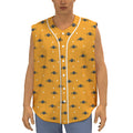Halloween Spider Pattern Print Sleeveless Baseball Jersey