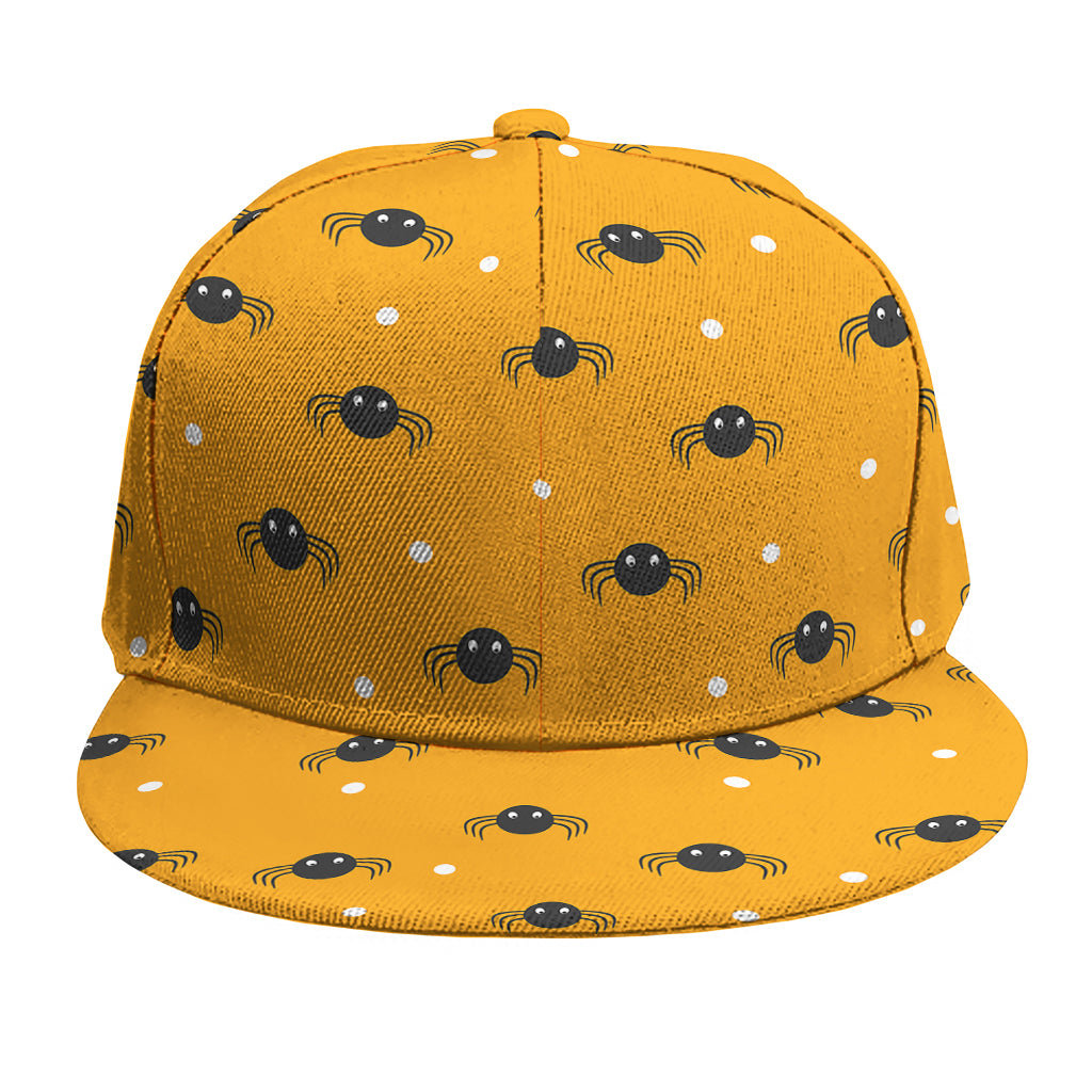 Halloween Spider Pattern Print Snapback Cap