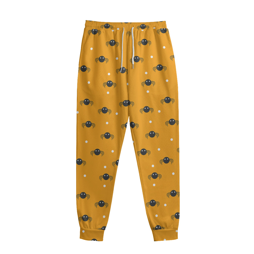 Halloween Spider Pattern Print Sweatpants