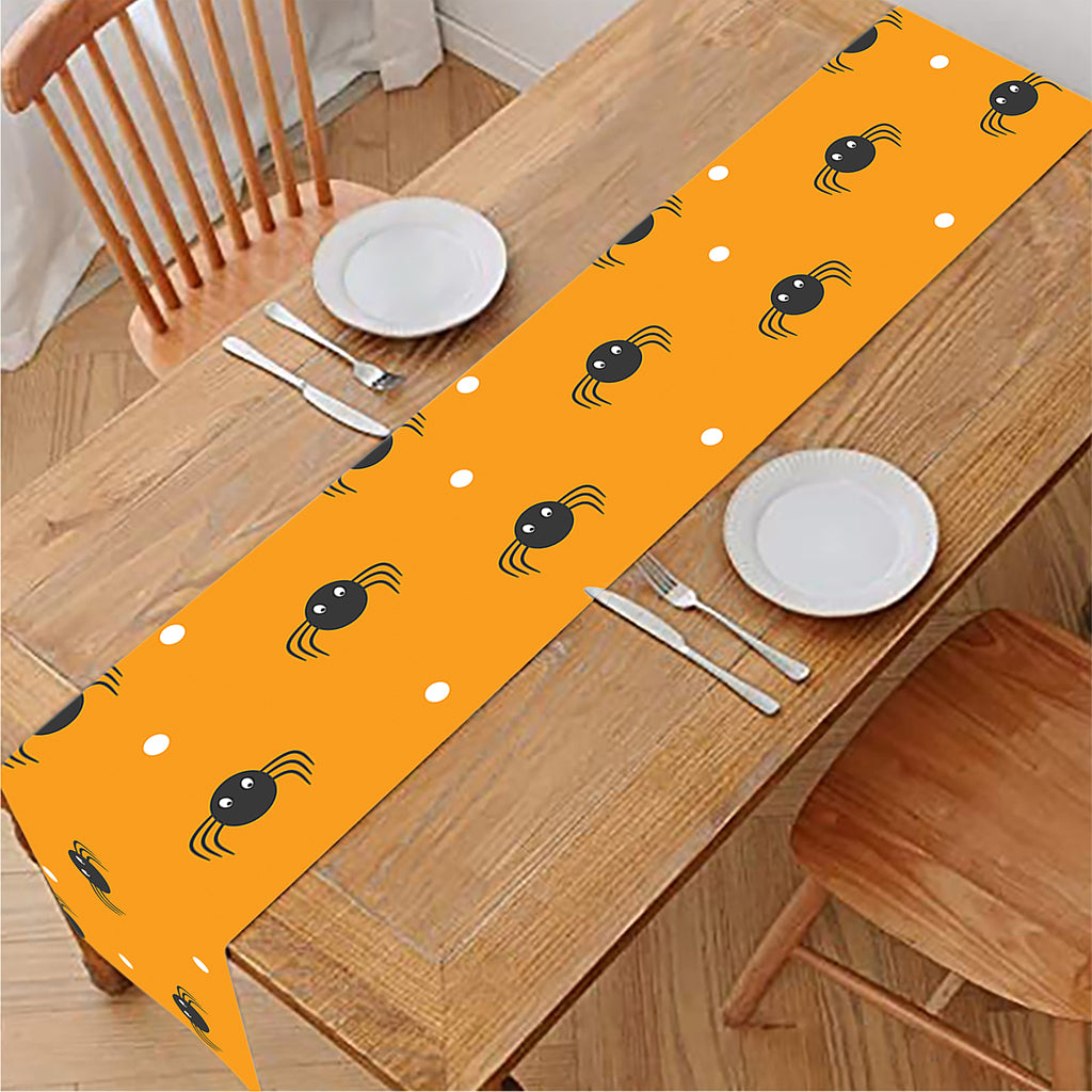 Halloween Spider Pattern Print Table Runner