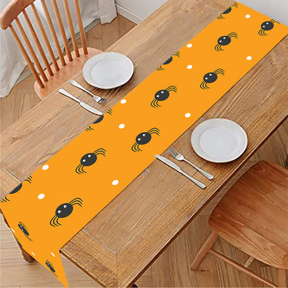Halloween Spider Pattern Print Table Runner