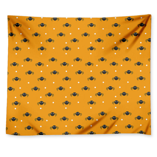 Halloween Spider Pattern Print Tapestry
