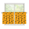 Halloween Spider Pattern Print Tier Curtains