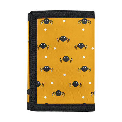 Halloween Spider Pattern Print Trifold Wallet