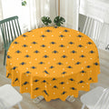 Halloween Spider Pattern Print Waterproof Round Tablecloth