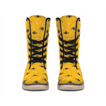 Halloween Spider Pattern Print Winter Boots