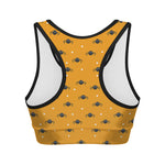 Halloween Spider Pattern Print Women's Sports Bra