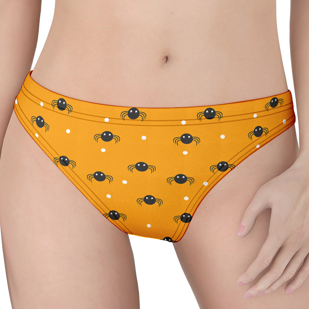 Halloween Spider Pattern Print Women's Thong