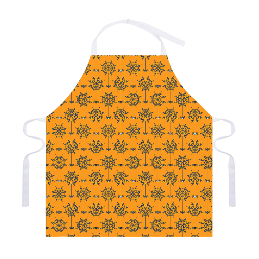 Halloween Spider Web Pattern Print Adjustable Apron