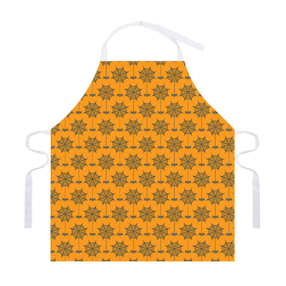 Halloween Spider Web Pattern Print Adjustable Apron
