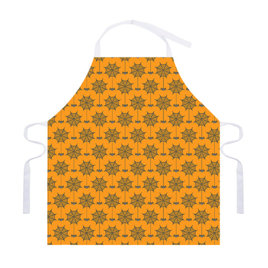 Halloween Spider Web Pattern Print Adjustable Apron