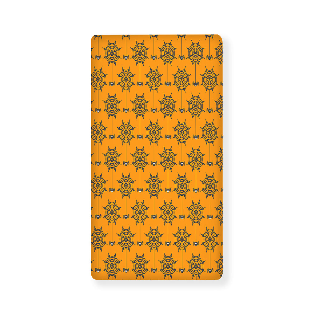 Halloween Spider Web Pattern Print Baby Crib Sheet