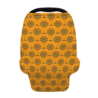 Halloween Spider Web Pattern Print Baby Seat Cover