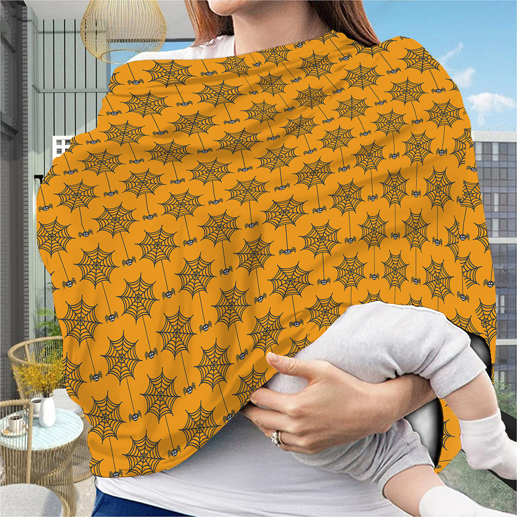 Halloween Spider Web Pattern Print Baby Seat Cover