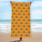 Halloween Spider Web Pattern Print Beach Towel