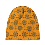 Halloween Spider Web Pattern Print Beanie