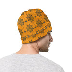 Halloween Spider Web Pattern Print Beanie