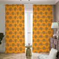 Halloween Spider Web Pattern Print Dimout Pencil Pleat Curtains
