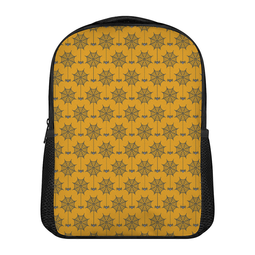 Halloween Spider Web Pattern Print Casual Backpack