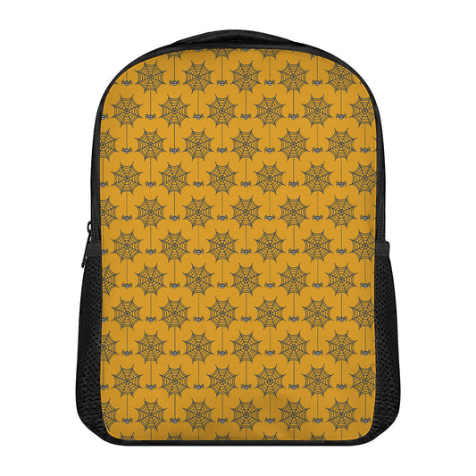 Halloween Spider Web Pattern Print Casual Backpack