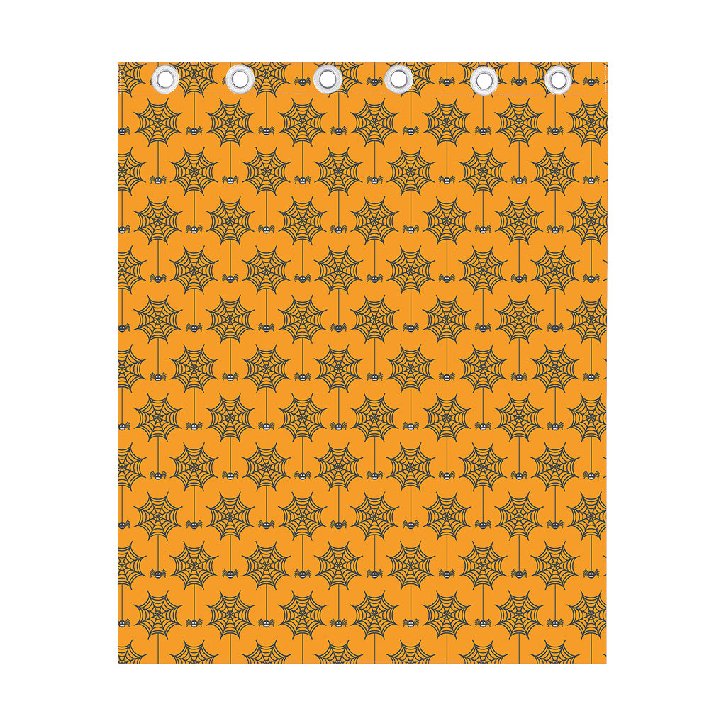 Halloween Spider Web Pattern Print Curtain