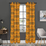 Halloween Spider Web Pattern Print Curtain