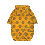 Halloween Spider Web Pattern Print Dog Zip Up Hoodie