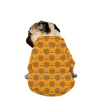 Halloween Spider Web Pattern Print Dog Zip Up Jacket