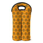 Halloween Spider Web Pattern Print Double Neoprene Wine Tote