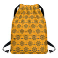 Halloween Spider Web Pattern Print Drawstring Backpack