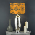 Halloween Spider Web Pattern Print Drum Lamp Shade
