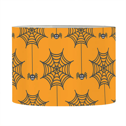 Halloween Spider Web Pattern Print Drum Lamp Shade