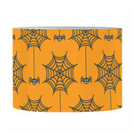 Halloween Spider Web Pattern Print Drum Lamp Shade