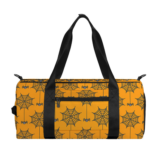 Halloween Spider Web Pattern Print Gym Bag