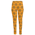 Halloween Spider Web Pattern Print High-Waisted Pocket Leggings