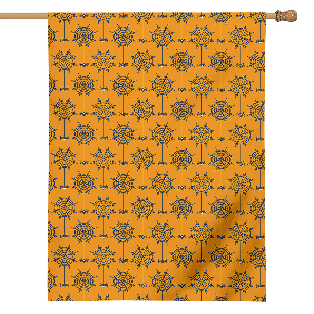 Halloween Spider Web Pattern Print House Flag