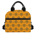 Halloween Spider Web Pattern Print Insulated Lunch Bag