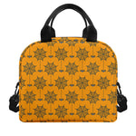 Halloween Spider Web Pattern Print Insulated Lunch Bag