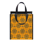 Halloween Spider Web Pattern Print Insulated Lunch Tote