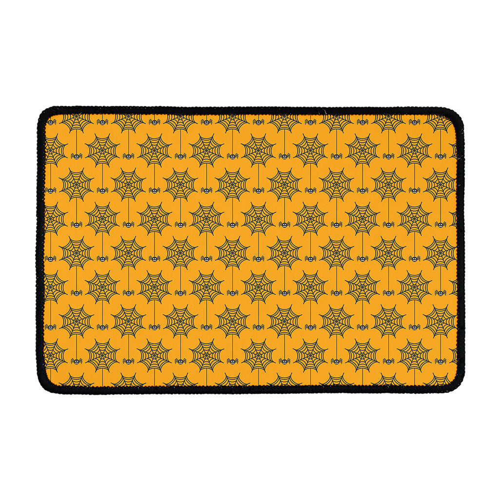 Halloween Spider Web Pattern Print Kitchen Mat