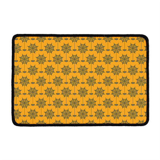 Halloween Spider Web Pattern Print Kitchen Mat
